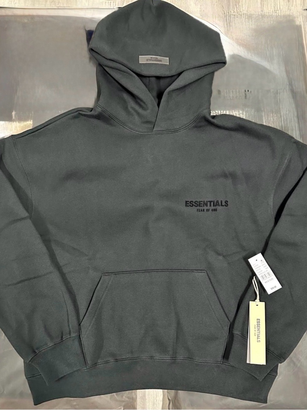 Essentials Men's Hoodie in all black M